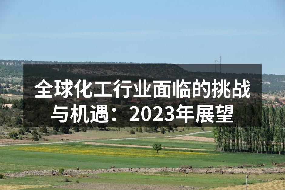 全球化工行业面临的挑战与机遇：2023年展望